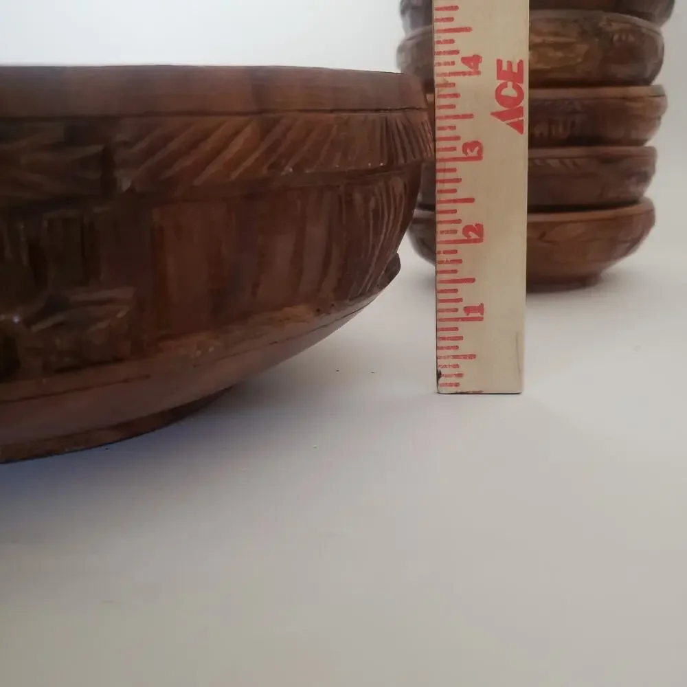 Wooden vtg hand